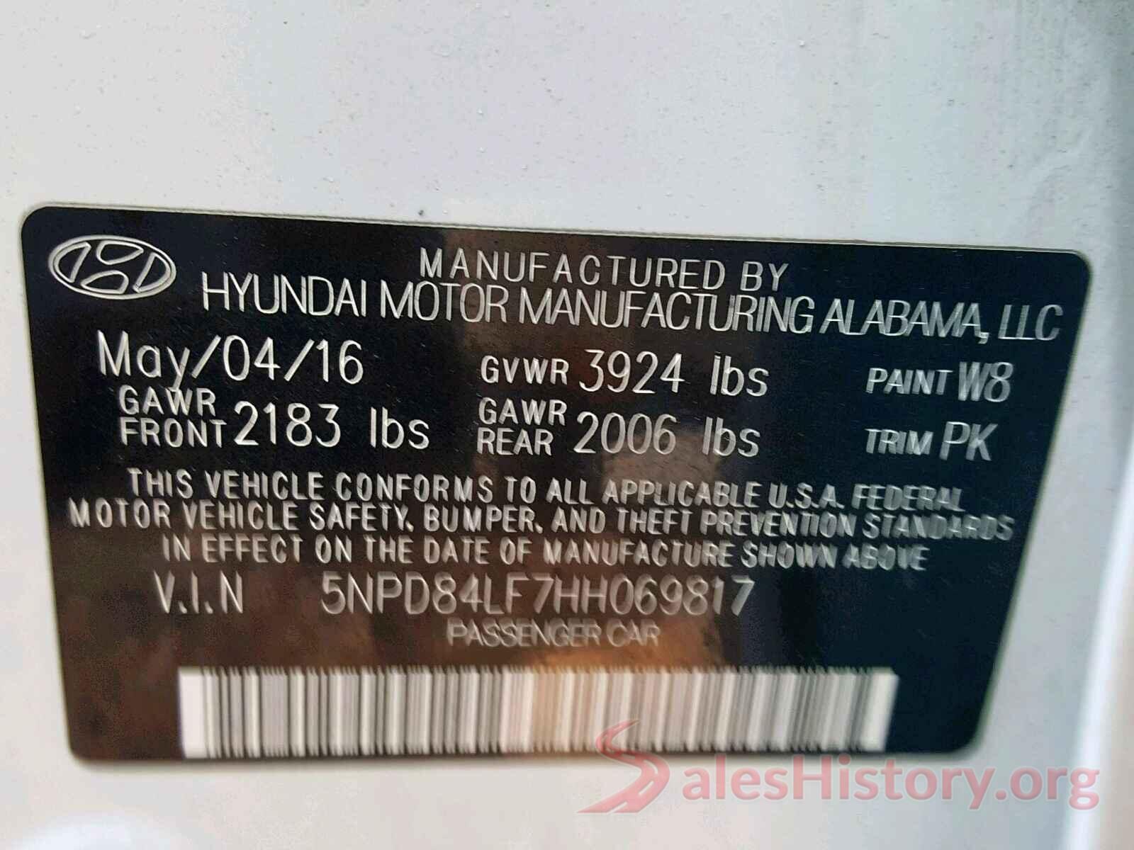 KNDJN2A24H7425547 2017 HYUNDAI ELANTRA