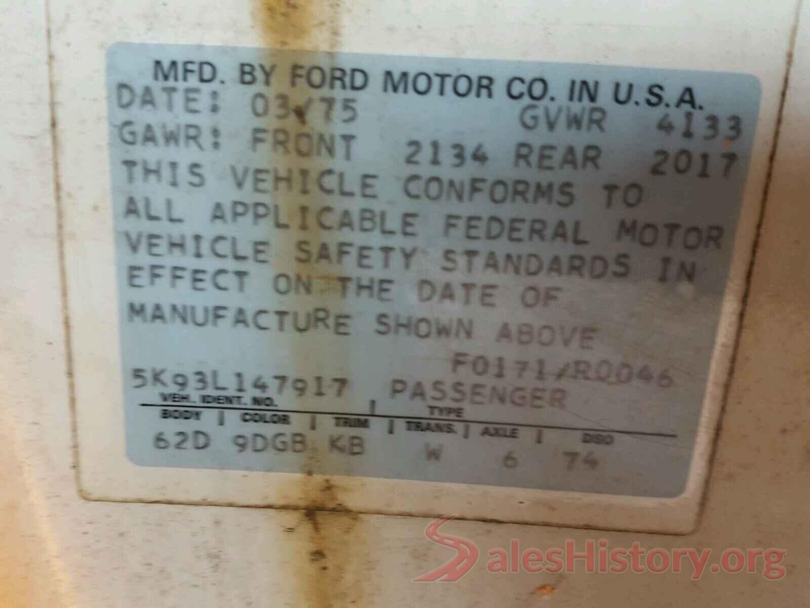 KNDPMCAC7L7670914 1974 FORD ALL OTHER