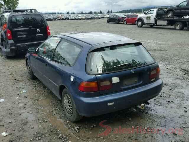 2T3F1RFV9MC159696 1992 HONDA CIVIC