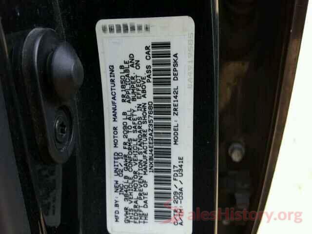 5YFEPRAE1LP127866 2010 TOYOTA COROLLA