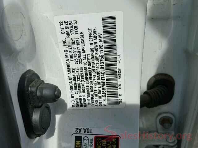 5XXGT4L35JG205798 2012 HONDA CRV