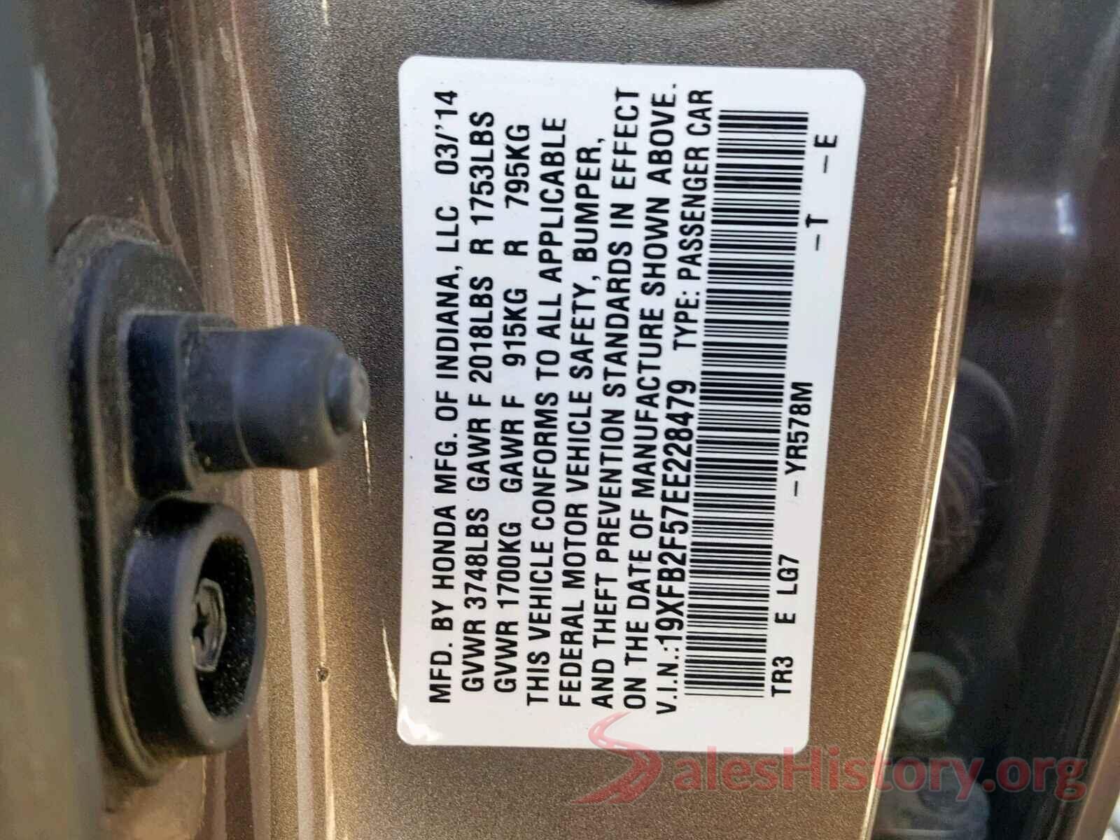 SALYL2RX0JA773478 2014 HONDA CIVIC LX