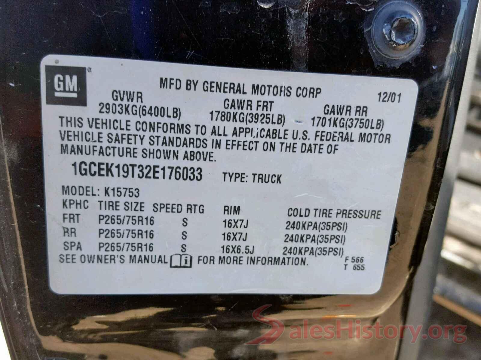 KNMAT2MV9GP622336 2002 CHEVROLET SILVERADO