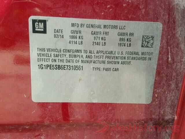 3MZBM1U79GM297896 2014 CHEVROLET CRUZE