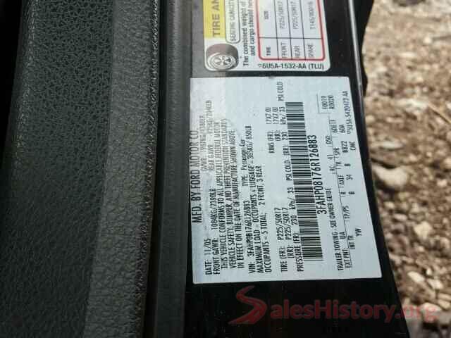 19XFC2F61LE022061 2006 FORD FUSION