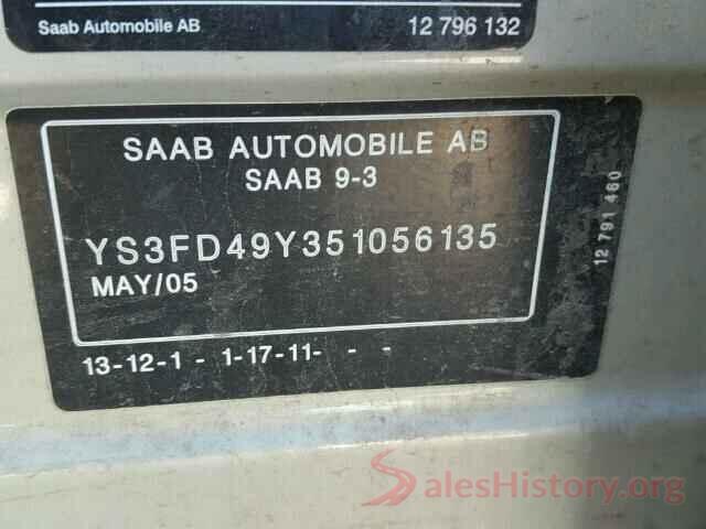 YV126MFPXG2395414 2005 SAAB 9 3