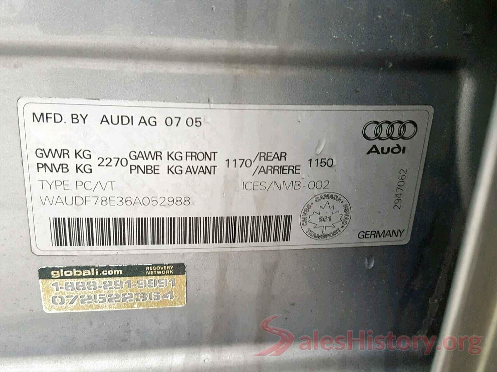 3N1AB7AP7HY249743 2006 AUDI A4