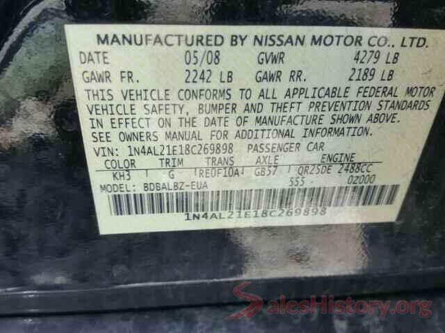 KNMAT2MT1GP729086 2008 NISSAN ALTIMA