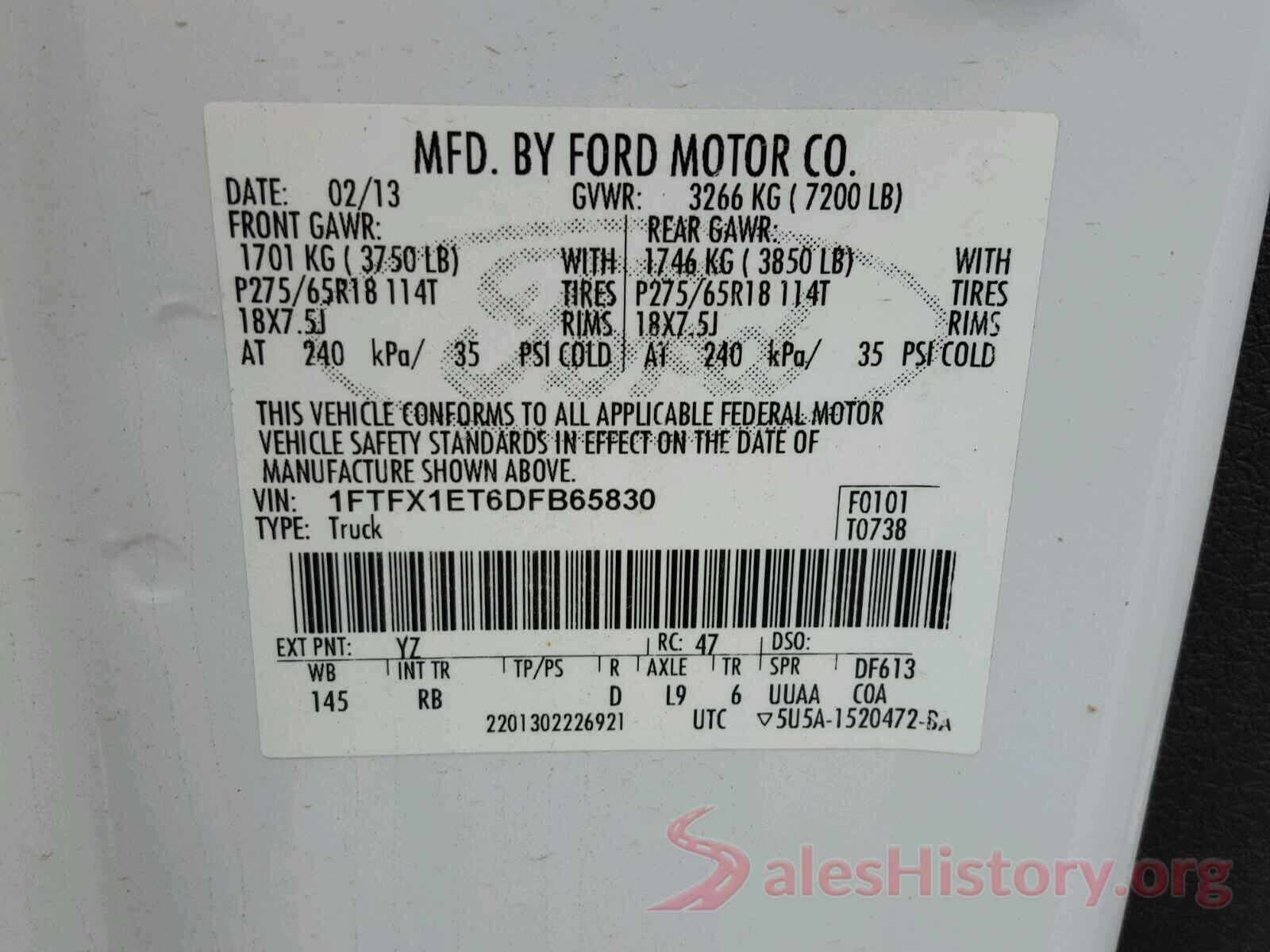 7FARW1H80JE055092 2013 FORD F150