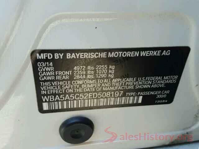 1HGCT1B82HA004023 2014 BMW 5 SERIES