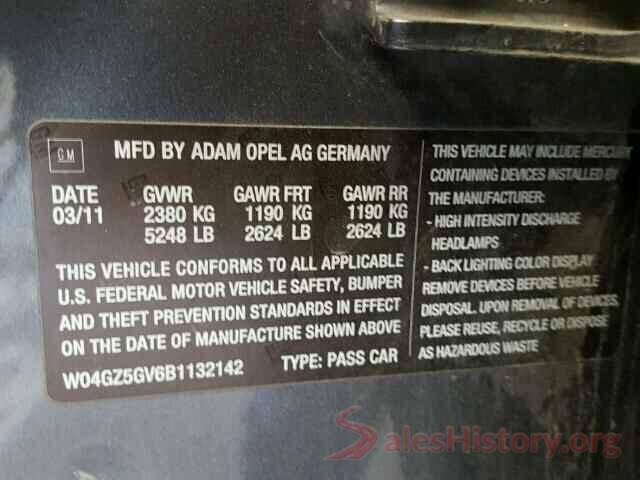 5TFCZ5AN8HX056555 2011 BUICK REGAL