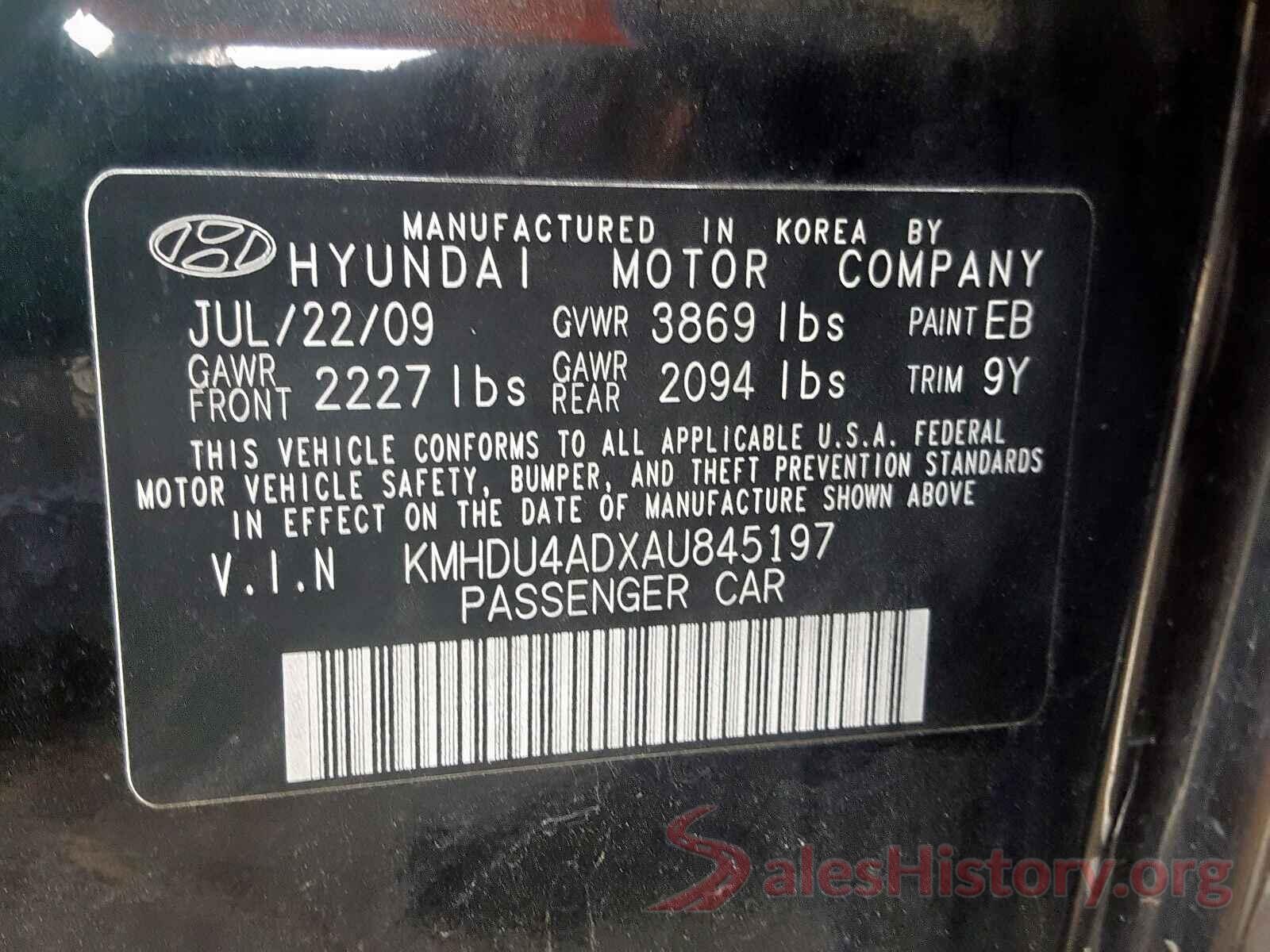 W1N4M4GB0LW058172 2010 HYUNDAI ELANTRA