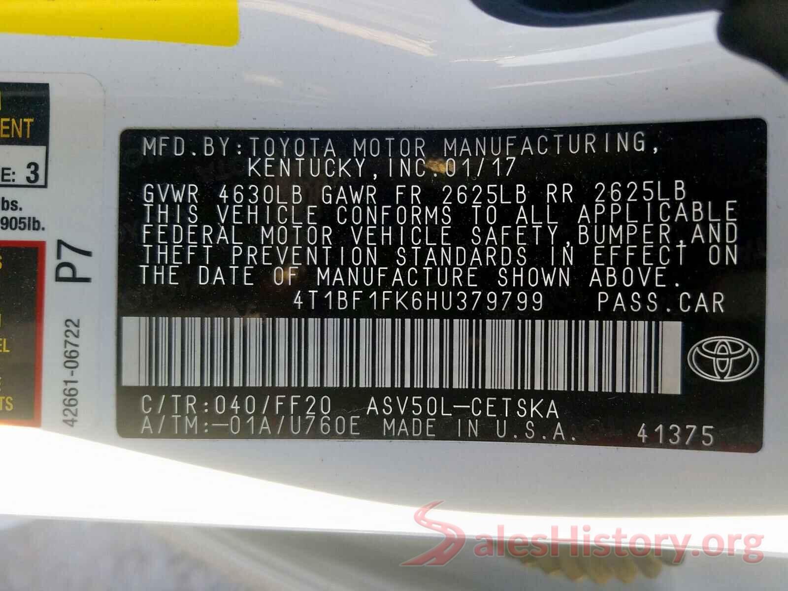 4T1KZ1AKXLU043595 2017 TOYOTA CAMRY