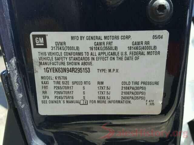 1FTEW1EGXHKC32363 2004 CADILLAC ESCALADE