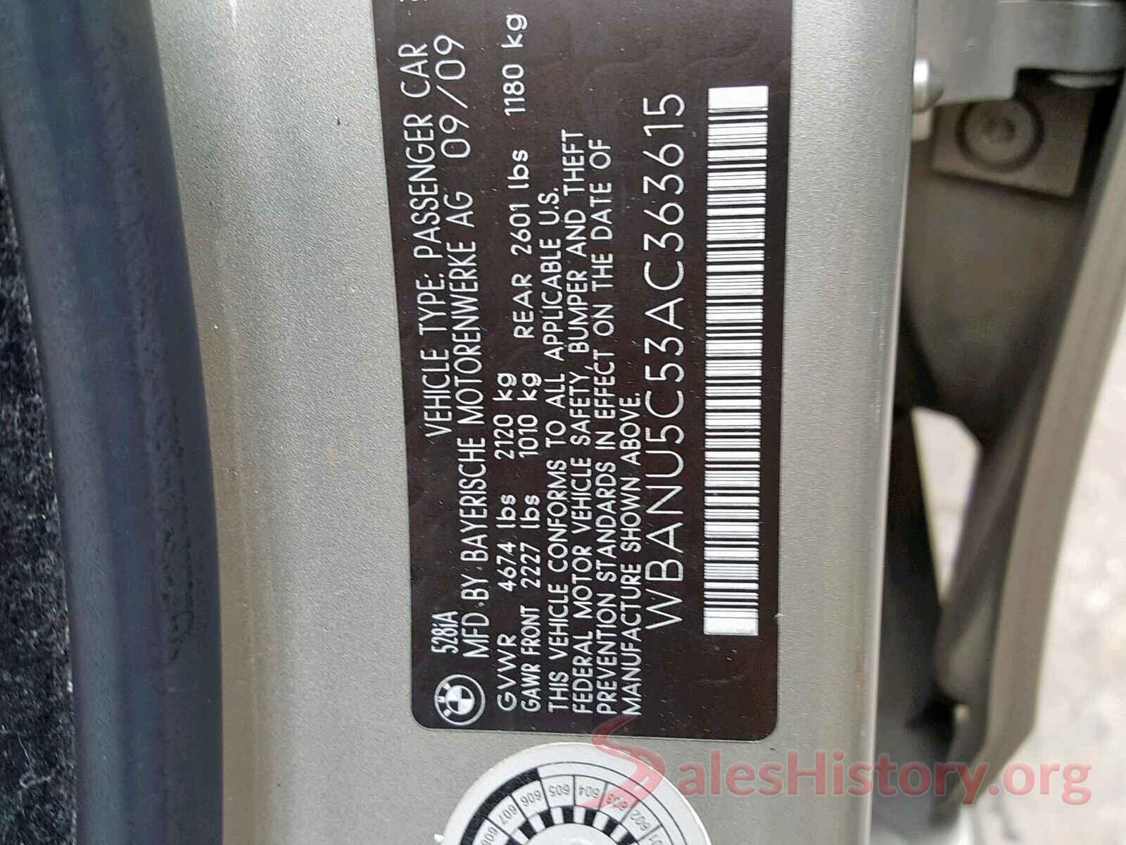 KM8J3CA25HU567866 2010 BMW 5 SERIES