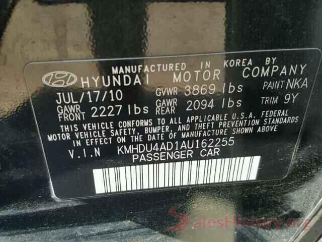 5XXGT4L36HG126909 2010 HYUNDAI ELANTRA