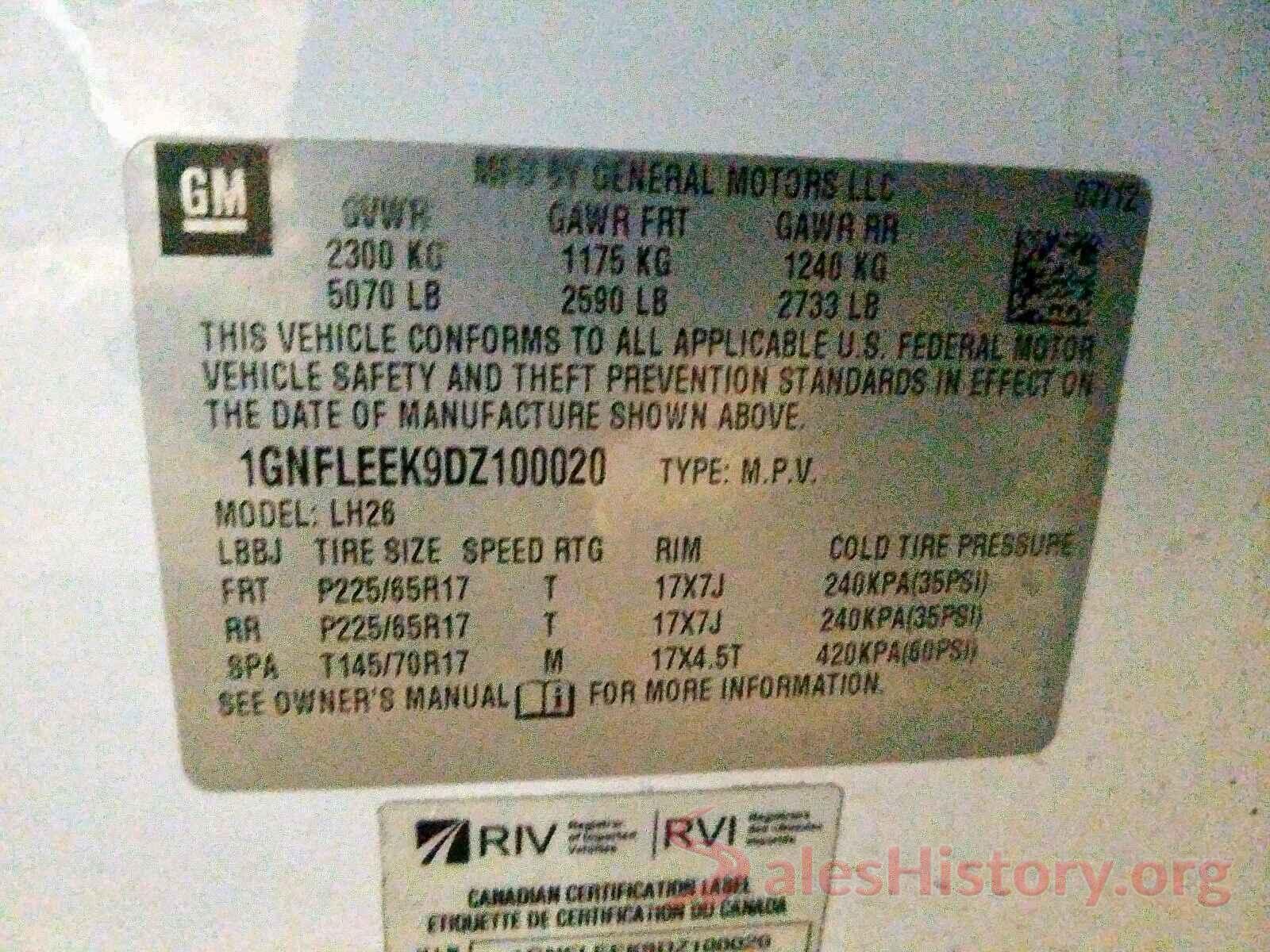 5YFBURHE9HP610823 2013 CHEVROLET EQUINOX