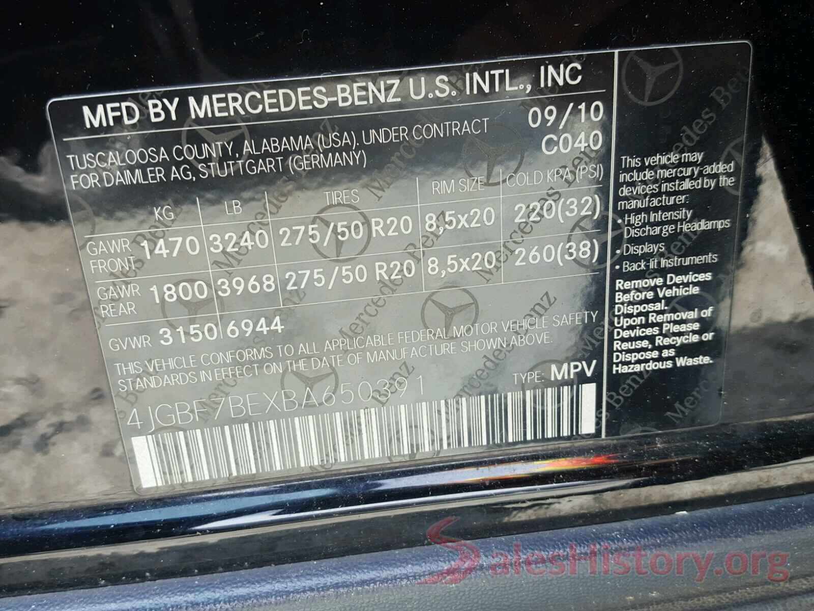 5YJXCAE24GF012928 2011 MERCEDES-BENZ GL 450 4MA