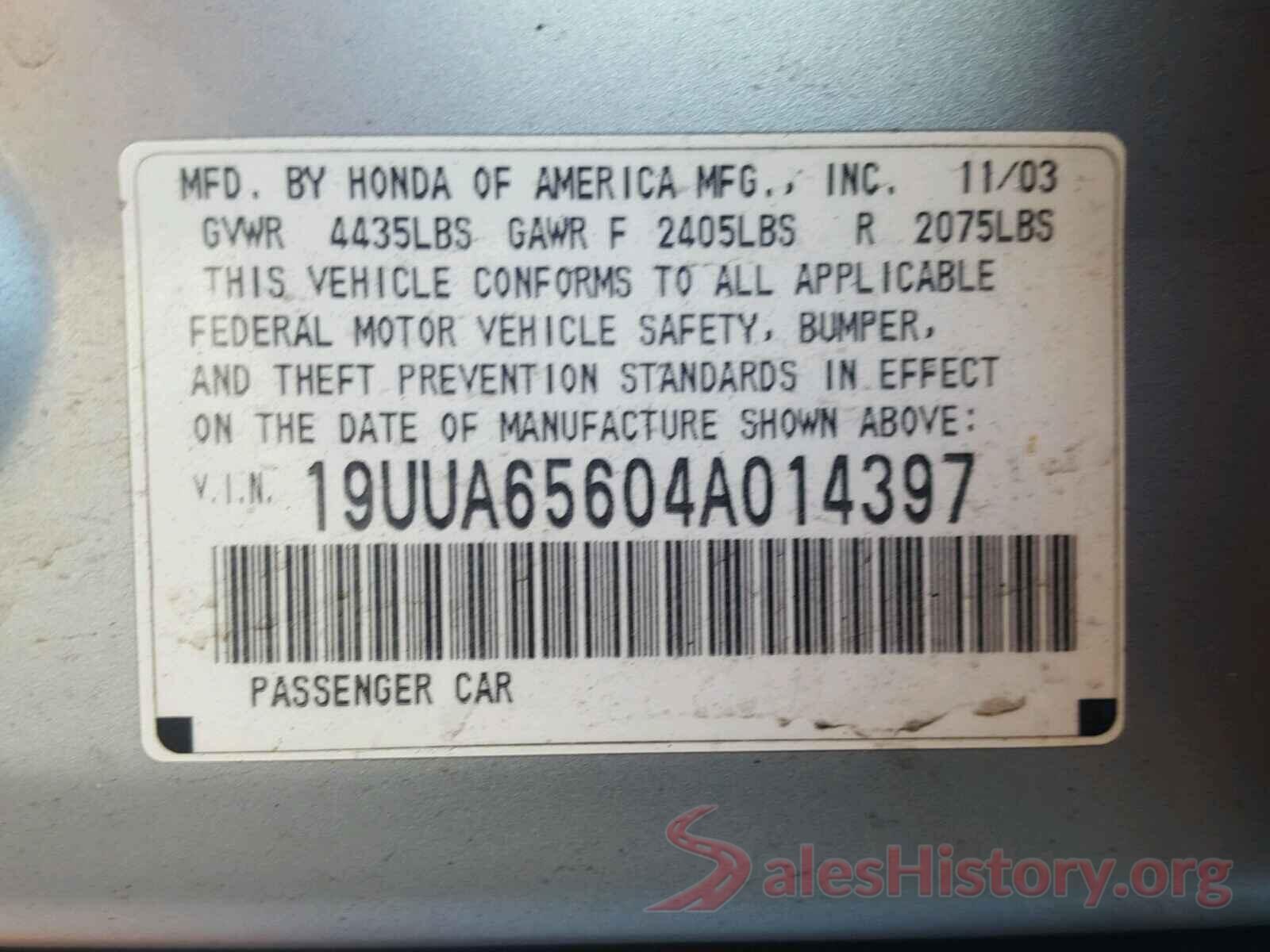 KNMAT2MT1JP622627 2004 ACURA TL