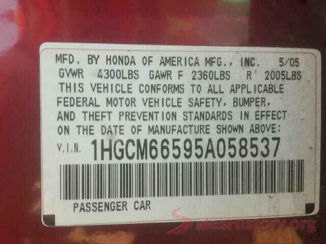 2HGFC2F72JH525125 2005 HONDA ACCORD