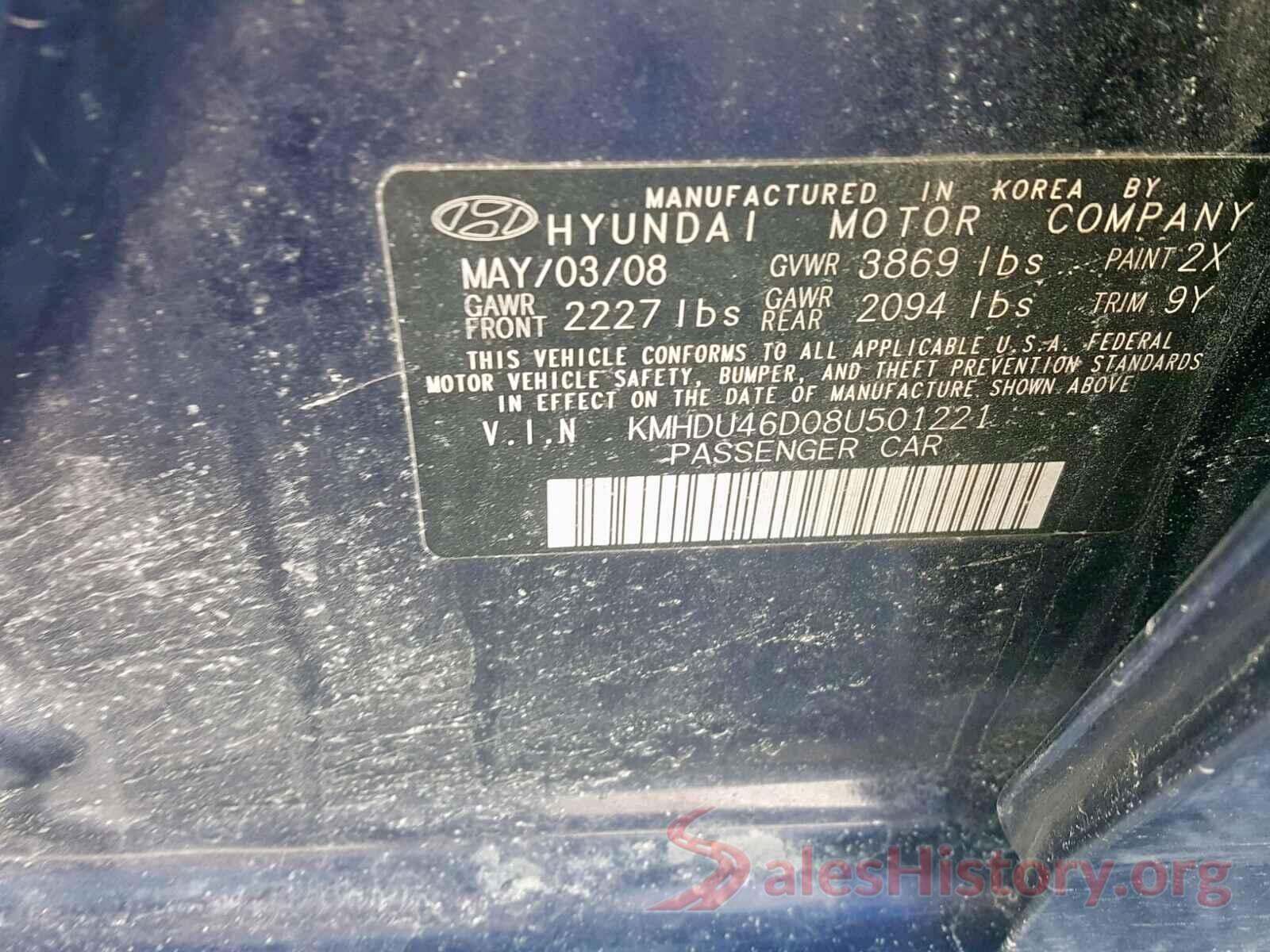 3KPFK4A74JE240720 2008 HYUNDAI ELANTRA