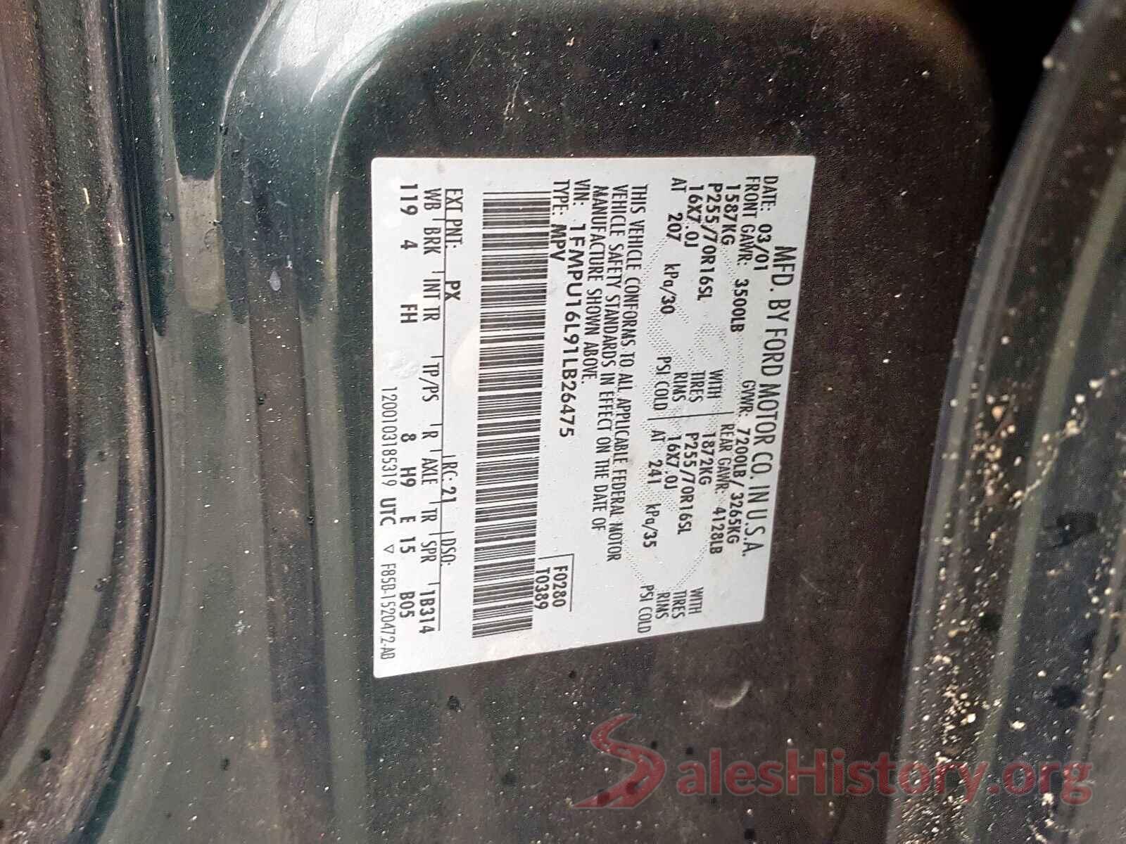 3N6CM0KN0HK694121 2001 FORD EXPEDITION