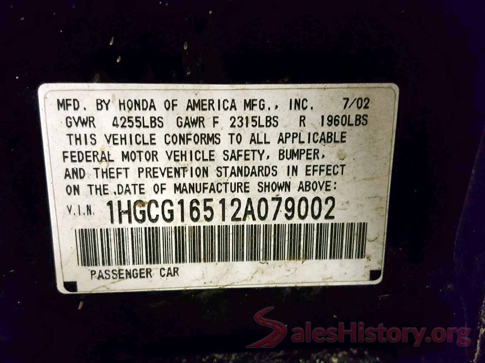 1N4AL3AP5HC203796 2002 HONDA ACCORD EX