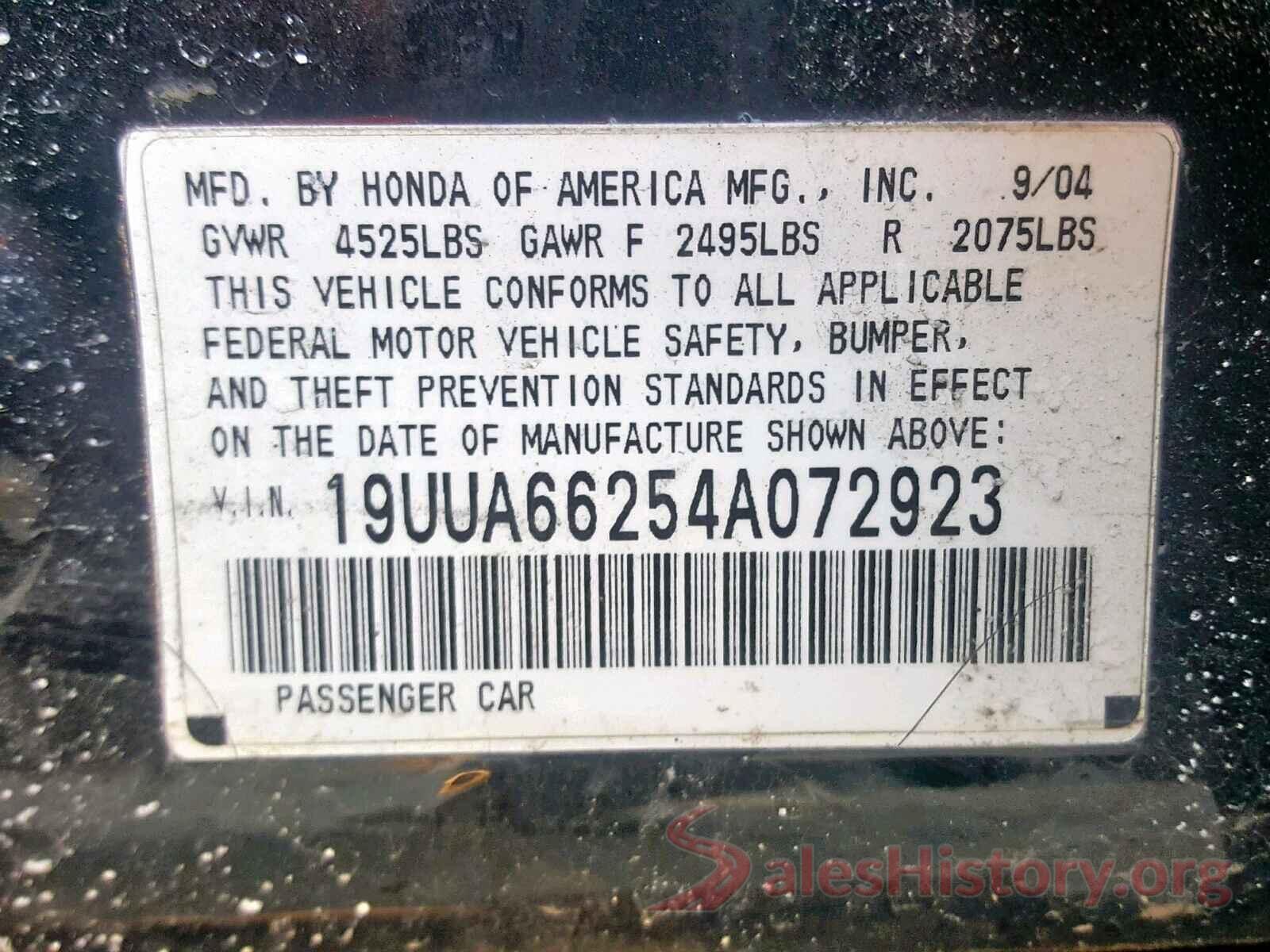 2G1105S30J9149677 2004 ACURA TL