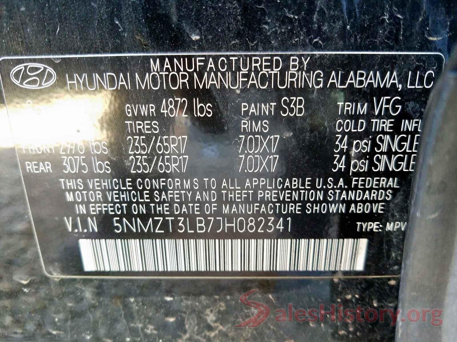 5NPE24AF4GH391838 2018 HYUNDAI SANTA FE