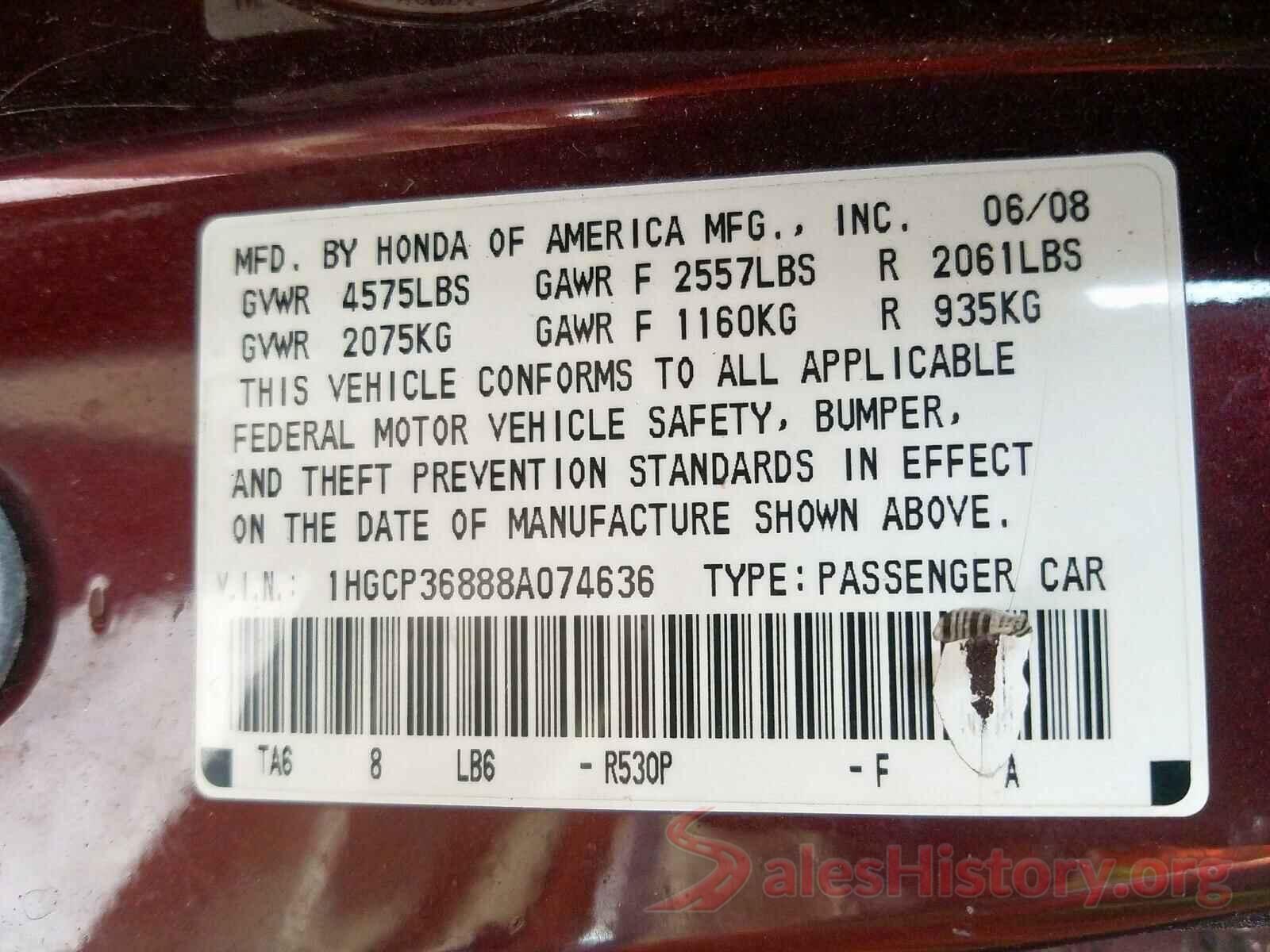 5NPE24AF7JH602120 2008 HONDA ACCORD