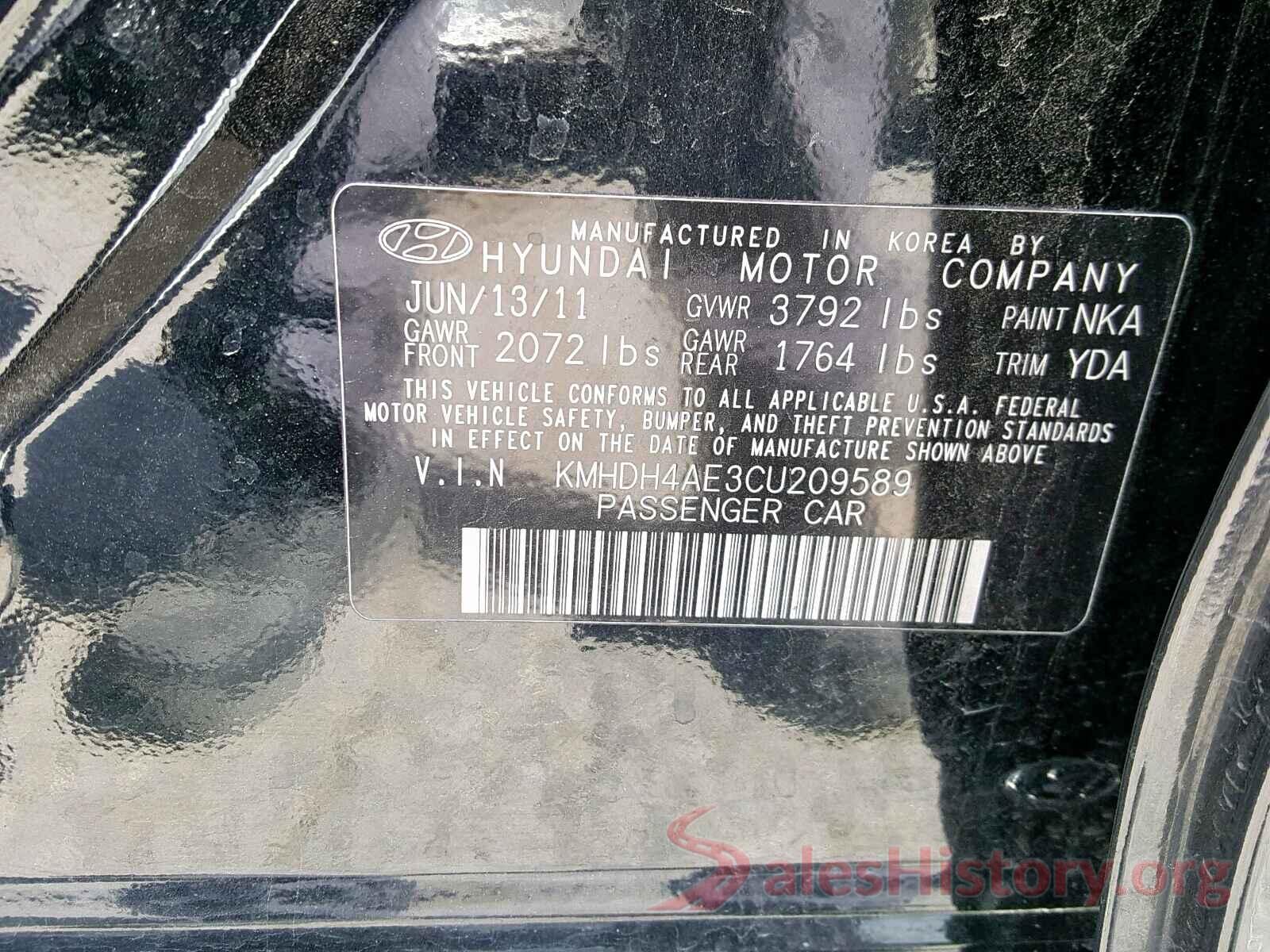 KNDJN2A20G7871466 2012 HYUNDAI ELANTRA