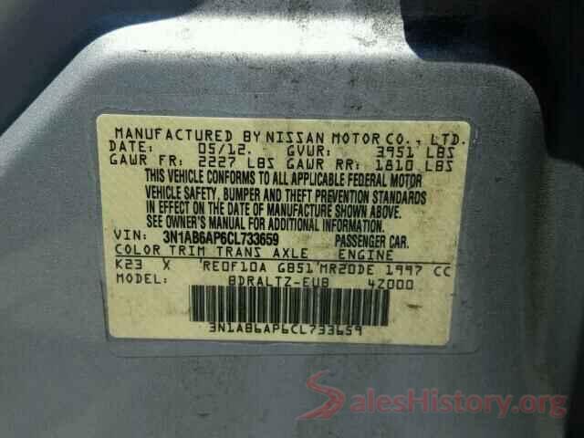 4T1BF1FKXHU410505 2012 NISSAN SENTRA