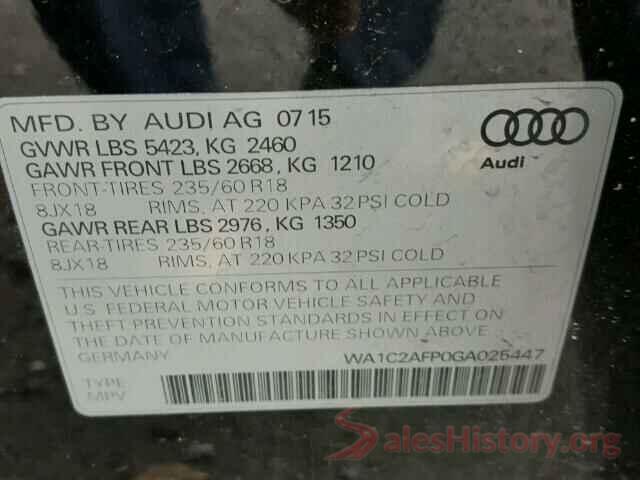 WDDWJ4JB6HF341724 2016 AUDI Q5