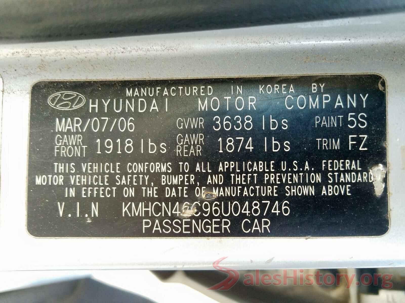 4T1C11AK8LU984863 2006 HYUNDAI ACCENT