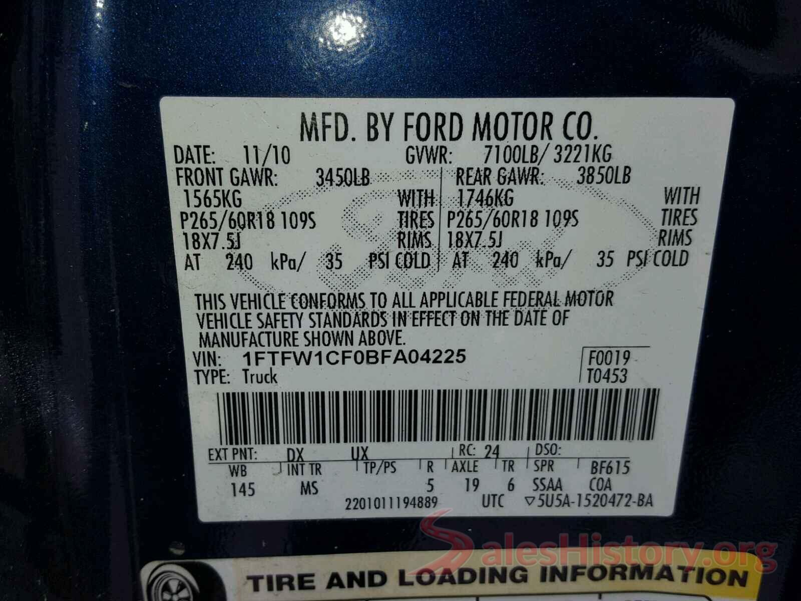 KMHTC6AD2GU270760 2011 FORD F150