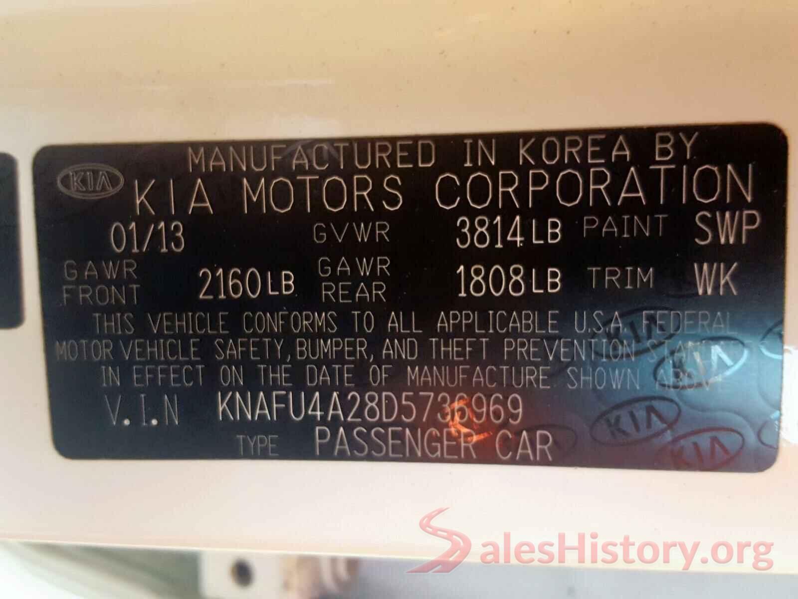 3N1AB7AP4JY260625 2013 KIA FORTE