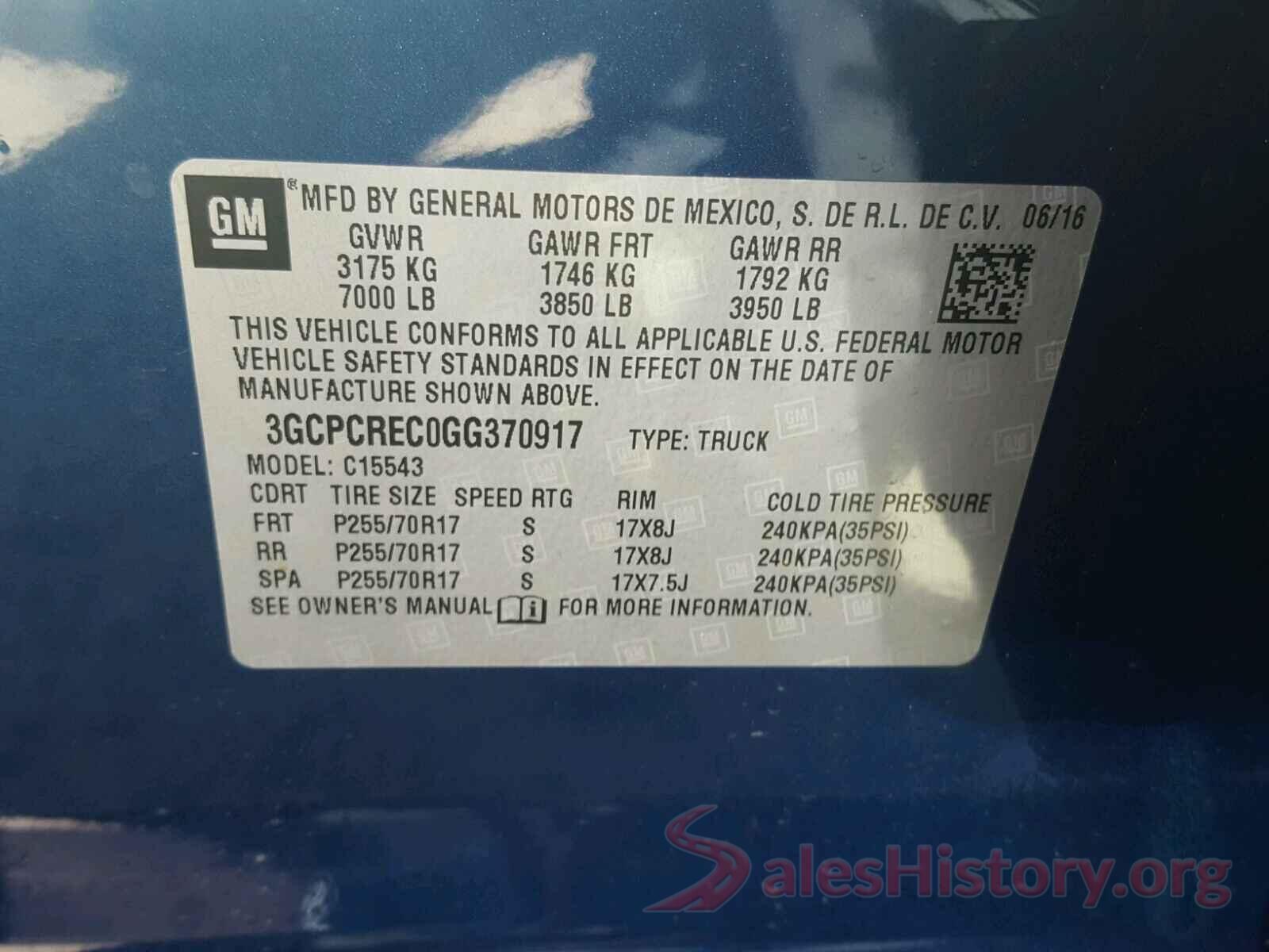 1GNERGKW8KJ282253 2016 CHEVROLET SILVERADO