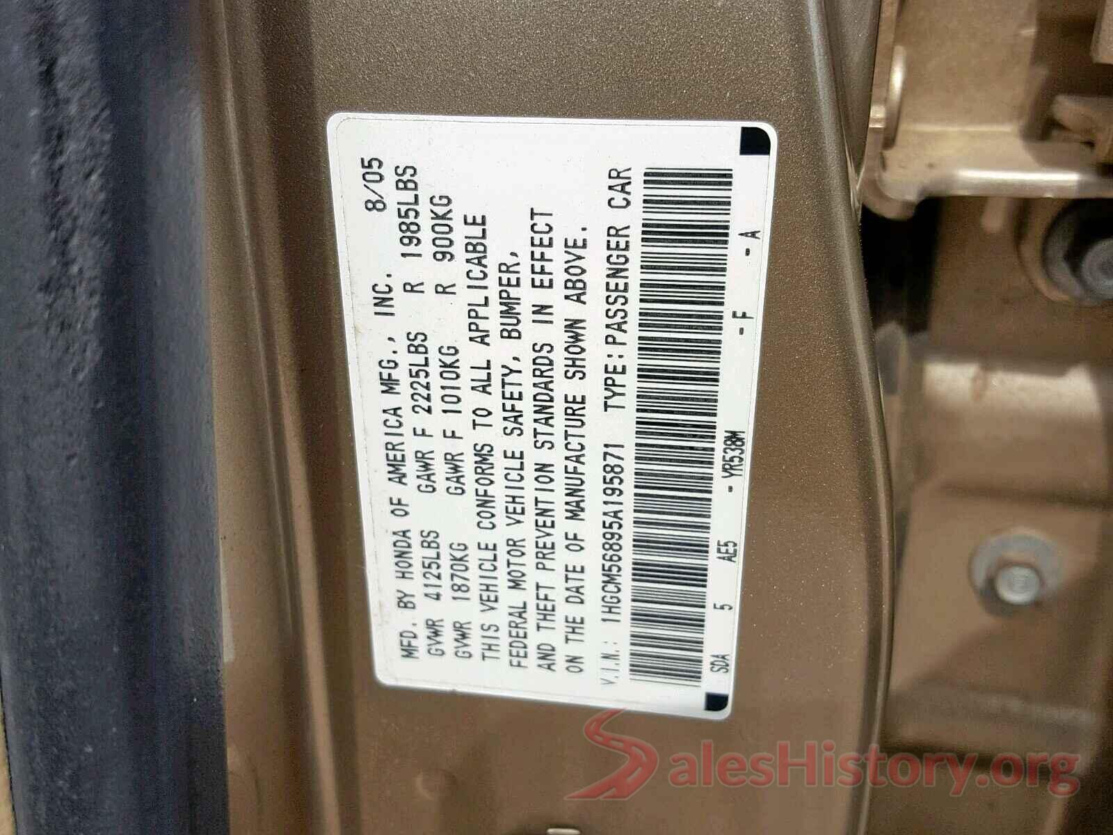 4T1B11HK3JU597779 2005 HONDA ACCORD EX