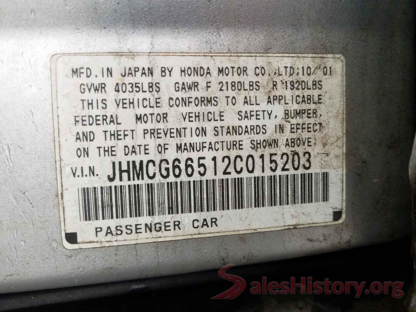 JTJYARBZ4K2150052 2002 HONDA ACCORD