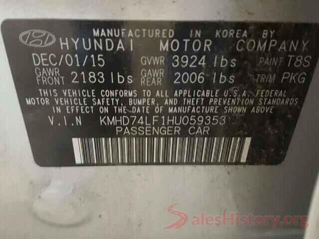 JM3KFBDM3J0405276 2017 HYUNDAI ELANTRA