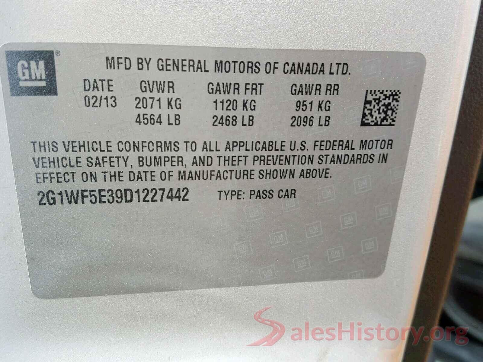 KM8K1CAA6KU297345 2013 CHEVROLET IMPALA