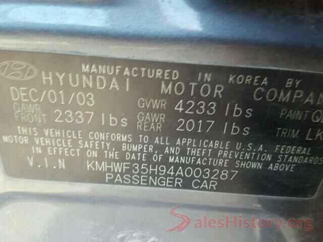 JN8AY2ND7J9054465 2004 HYUNDAI SONATA