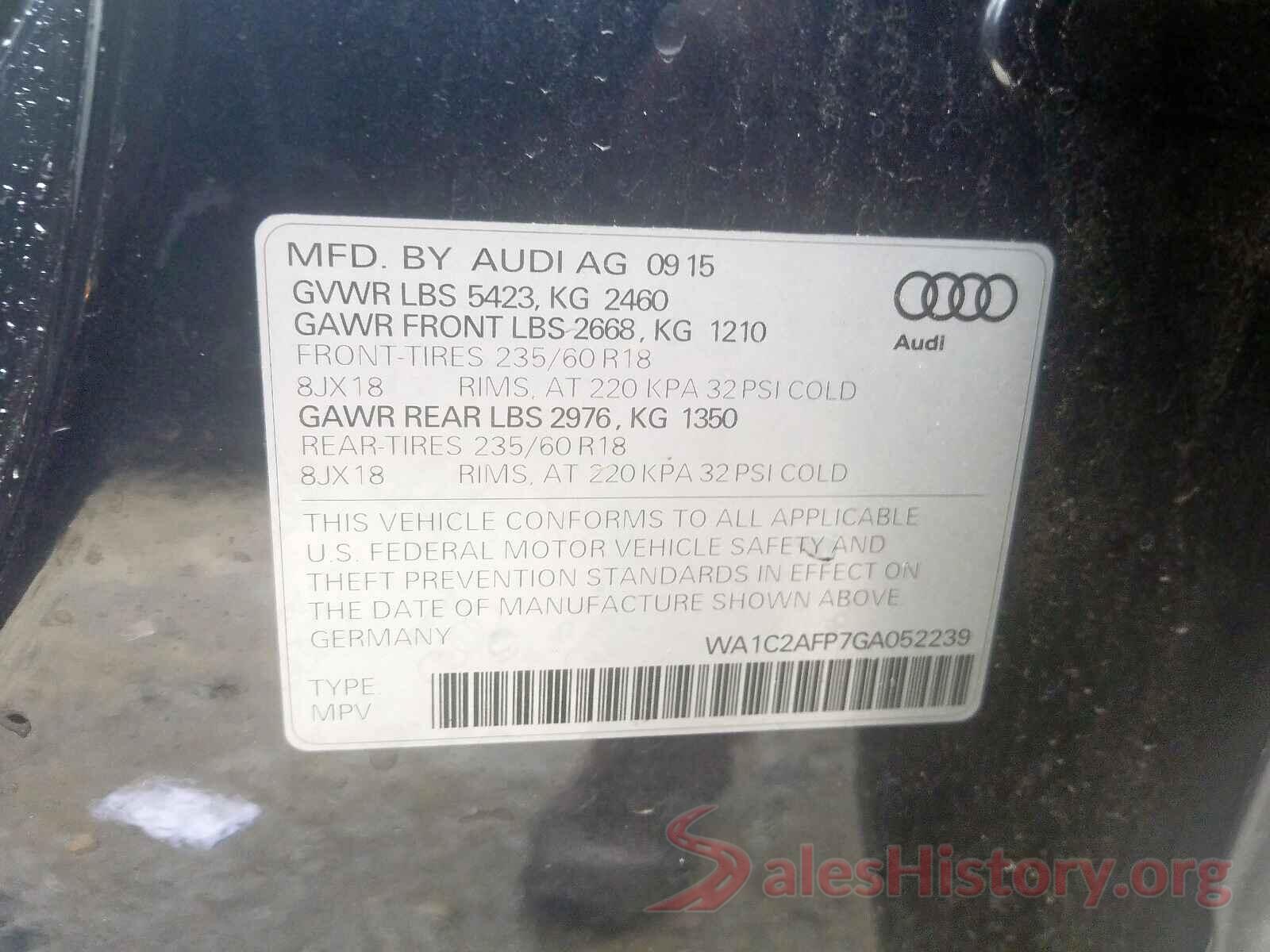 5NPD84LF6HH116979 2016 AUDI Q5