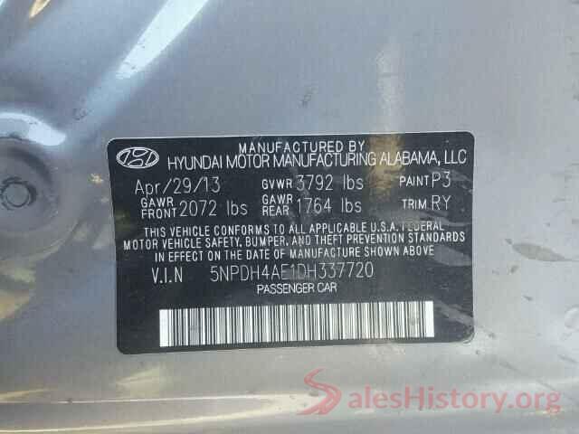 YV126MFL0H2421839 2013 HYUNDAI ELANTRA