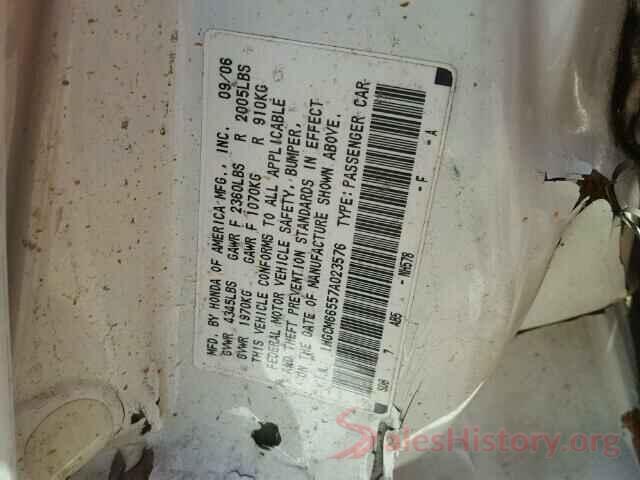 KMHCT4AE5HU274820 2007 HONDA ACCORD