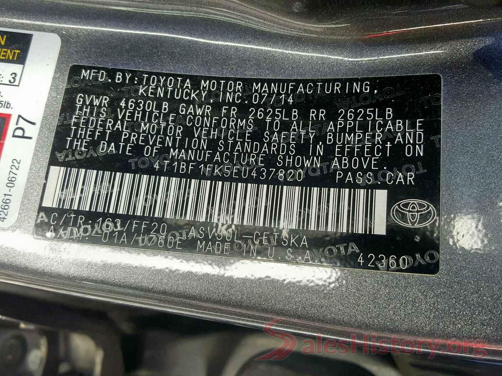 5TDKZRFH9KS324676 2014 TOYOTA CAMRY