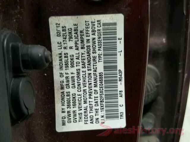 KM8J3CA44GU036576 2012 HONDA CIVIC