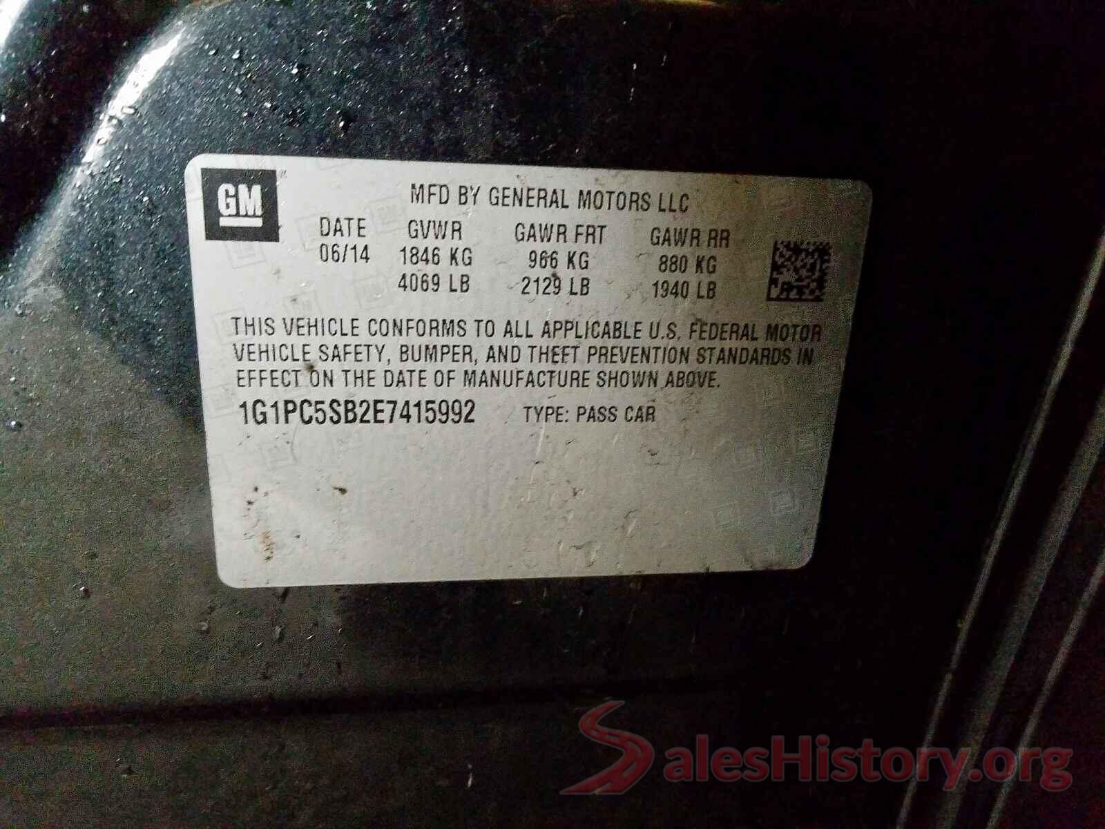 1FTEX1CP5GKE10548 2014 CHEVROLET CRUZE