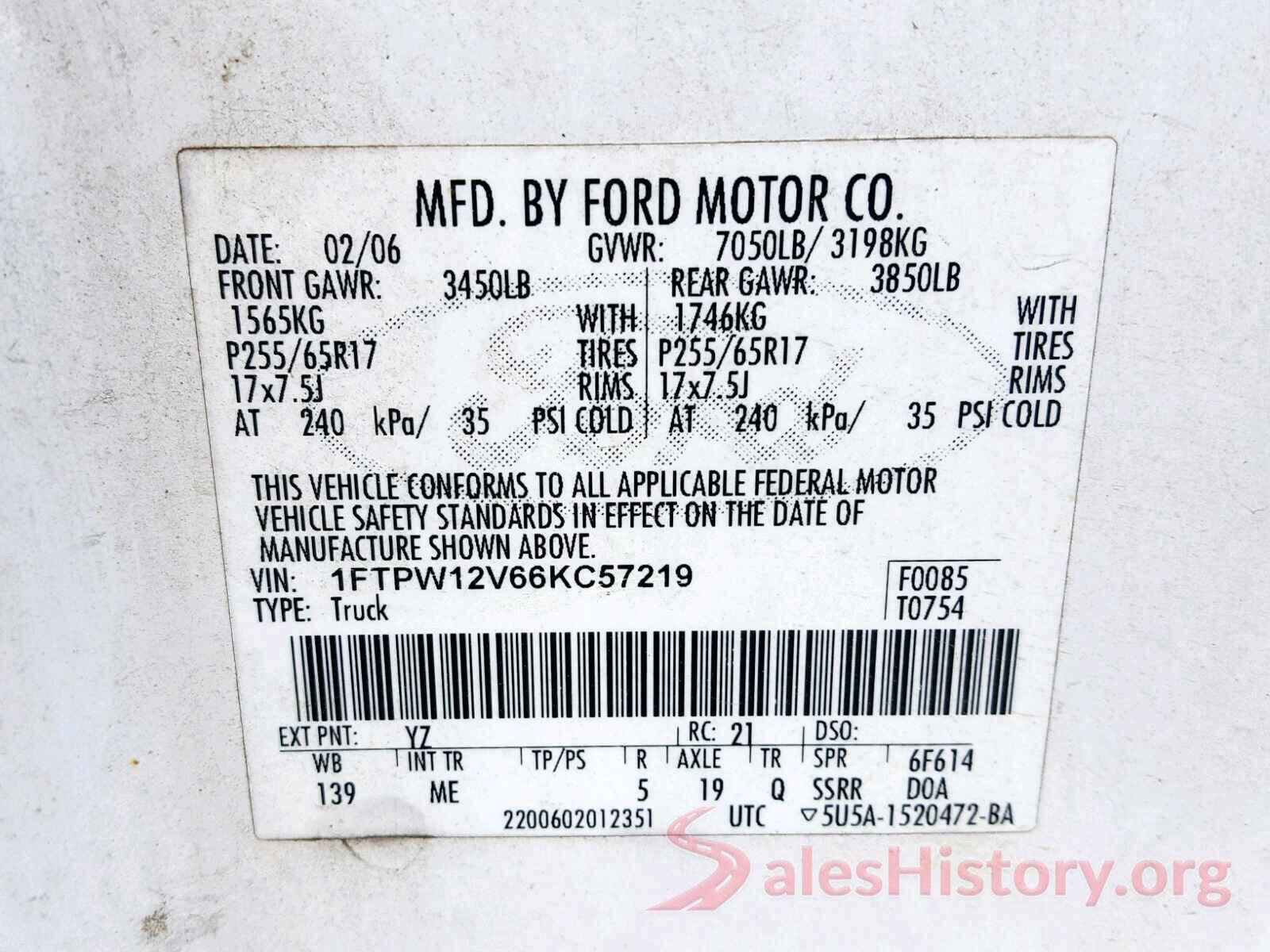 KMHCT4AE6GU032164 2006 FORD F150 SUPER