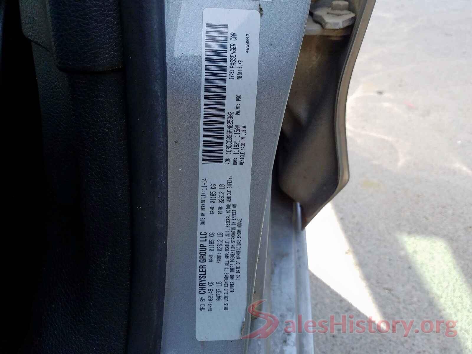 1HGCV3F15LA013049 2015 CHRYSLER 200